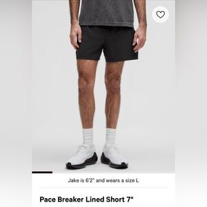 Lululemon Pace Breaker Lined Short 7" BNWT size Large